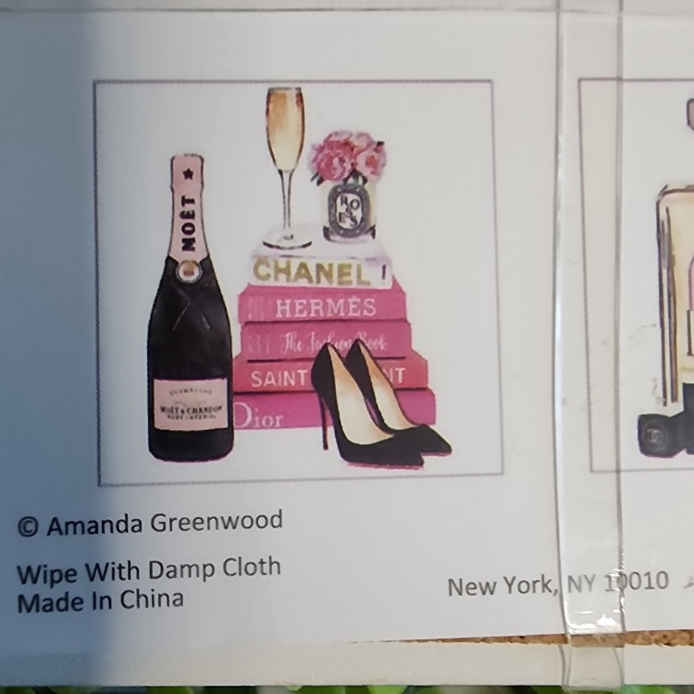 Amanda Greenwood Four Pack Fashion Ceramic Coasters - Picture 7 of 7